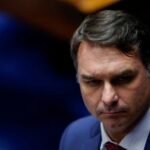 Brazilian senator Flavio Bolsonaro attends a session of the Federal