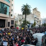 People protest against President Kais Saied in Tunis