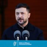 Ukrainian President Volodymyr Zelenskiy visits Ireland