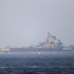 FILE PHOTO: Chinese aircraft carrier Liaoning sails through the Miyako