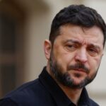 Ukraine’s President Zelenskiy waits to welcome Cyprus’ President Christodoulides in