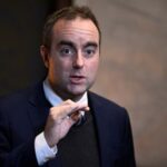 France’s Prime Minister Sebastien Lecornu speaks to the press following