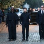 Pope Leo meets Ukraine’s President Zelenskiy in Italy