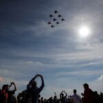 Mikoyan Mig-29 jet fighters of the Strizhi (Swifts) aerobatic team