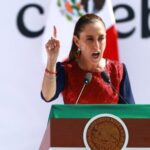 Mexico’s President Sheinbaum marks 7 years since her party, Morena