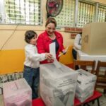 Honduran President Xiomara Castro casts her vote in Catacamas