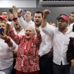 Honduras’ presidential candidate Nasralla of the Liberal Party addresses the