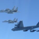 Handout photo shows Japan Air Self-Defense Force’s F-15 fighters hold