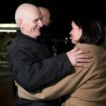 Prisoners released from Belarus arrive at the U.S. embassy in