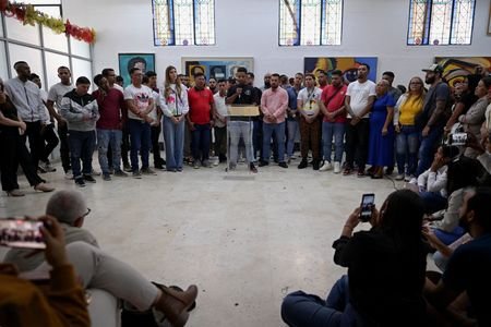Venezuelans who where imprisoned in El Salvador's CECOT mega-prison give