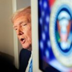 U.S. President Donald Trump returns to Washington