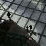 People walk in a shopping mall in Singapore