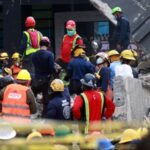 Aftermath of the Jet Set nightclub roof collapse, in Santo