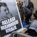 FILE PHOTO: Demonstration against arrest of Mahmoud Khalil, at Columbia