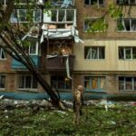 Aftermath of a Russian attack in Kyiv