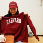 Yu-Hsuan Lin  poses for a photo with a Harvard
