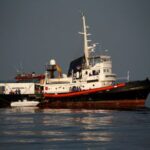 FILE PHOTO: The Mare Jonio, operated by Italian charity Mediterranea