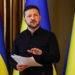 Ukraine’s President Zelenskiy holds a press conference in Kyiv