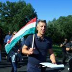 Magyar, leader of the opposition Tisza party holds a rally