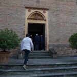 Designer Giorgio Armani’s private funeral, in Rivalta