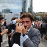 Turkey’s main opposition CHP supporters try to reach the party’s