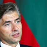 Lithuanian Foreign Minister Kestutis Budrys speaks during an exclusive interview