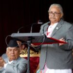 Constitution Day in Kathmandu in Nepal