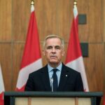 FILE PHOTO: Canada’s Prime Minister Mark Carney speaks during a