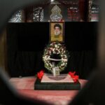 A picture depicting late Hezbollah leader Hassan Nasrallah at the