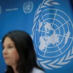 FILE PHOTO: President of the UN General Assembly Baerbock holds