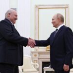 Russian President Putin meets with Belarusian President Lukashenko in Moscow