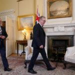 Britain’s Prime Minister Keir Starmer meets Australian counterpart Anthony Albanese