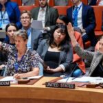 FILE PHOTO: Members of the U.N. Security Council hold a