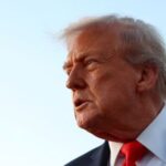 U.S. President Donald Trump speaks to the press at Joint