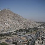 A general view of Kabul skyline from a hilltop, amid