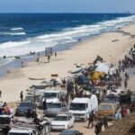 Palestinians flee northern Gaza due to an Israeli military operation,
