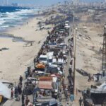 Palestinians flee northern Gaza due to an Israeli military operation,