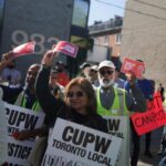 Postal Workers Protest in Downtown Toronto