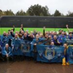 Ukrainian prisoners of war (POWs) gather after a swap at