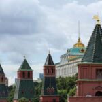 A view shows Kremlin’s towers in central Moscow