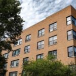 Apartment complex on the south side of Chicago following a