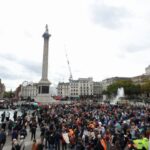 Protest against the British government’s ban on Palestine Action in