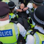 Protest against the British government’s ban on Palestine Action in