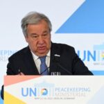 FILE PHOTO: Press conference during the United Nations Peacekeeping Ministerial