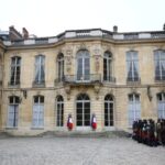 French newly apppointed government meets at the Hotel Matignon in