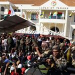 Military on stage as Madagascar celebrates president leaving country