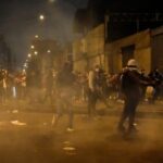 Protest against crime and corruption, in Lima