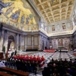 FILE PHOTO: Pope Leo XIV delivers homily in the basilica