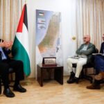 Hamas senior official Mohammed Nazzal speaks during an interview with