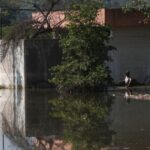 Aftermath of floods due to torrential rains in Alamo